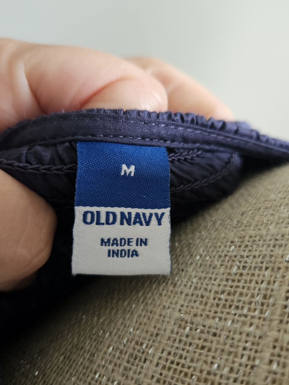Old Navy Navy Smocked Square-Neck Midi Dress - Picture 5 of 6